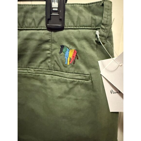 PS Paul Smith Zebra-motif cargo pants 32 - Green - Picture 6 of 6